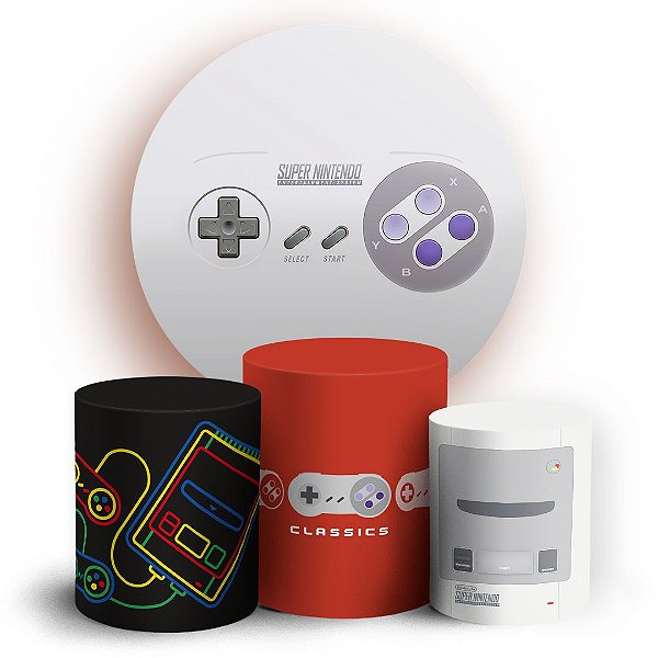 KIT Redondo e Trio - Super Nintendo - Sublimado 3D