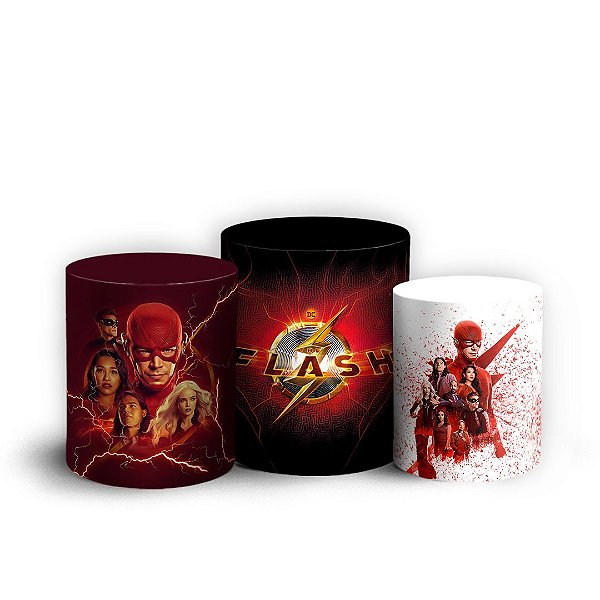 Trio Cilindro - The Flash - Sublimado 3D + Elástico
