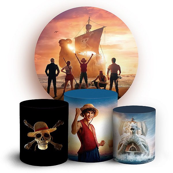 KIT Redondo e Trio -  One Piece - Sublimado 3D