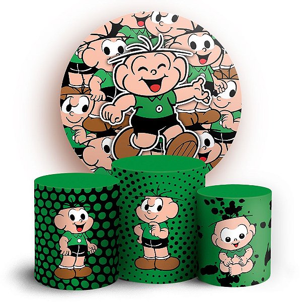 KIT Redondo e Trio -  Turma da Mônica - Sublimado 3D