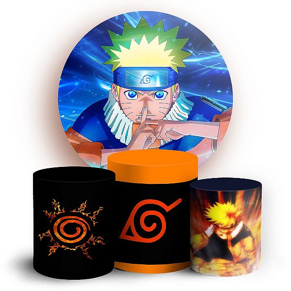 KIT Redondo e Trio - Naruto - Sublimado 3D