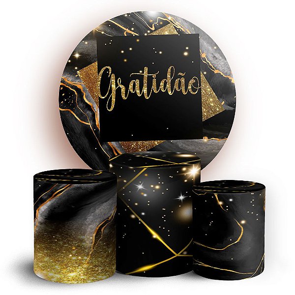 KIT Redondo e Trio - Gratidão - Sublimado 3D