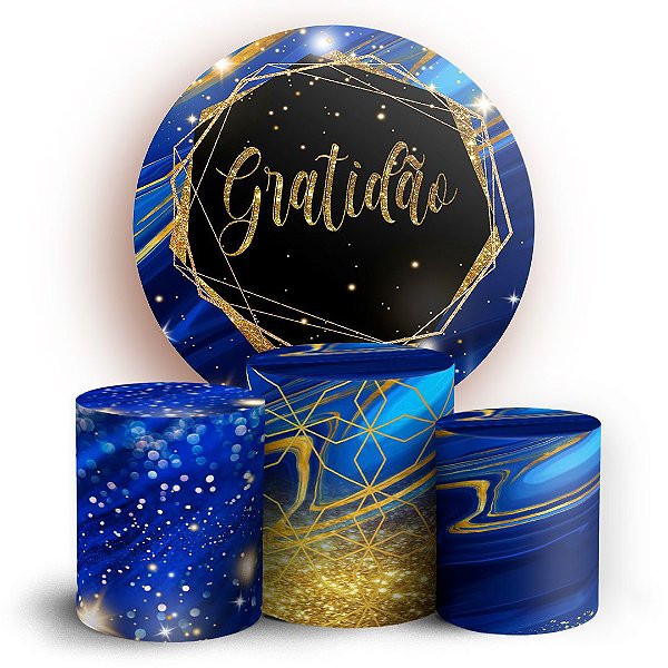 KIT Redondo e Trio - Gratidão - Sublimado 3D