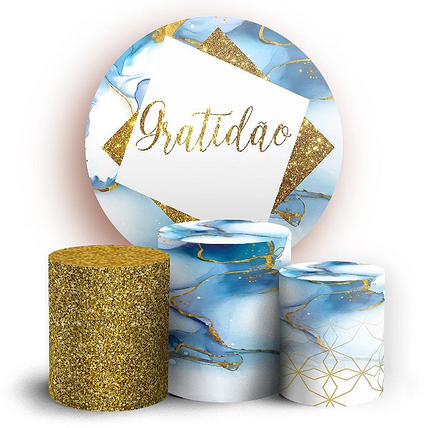 KIT Redondo e Trio - Gratidão - Sublimado 3D