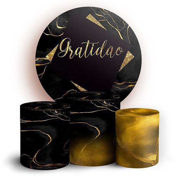 KIT Redondo e Trio - Gratidão - Sublimado 3D