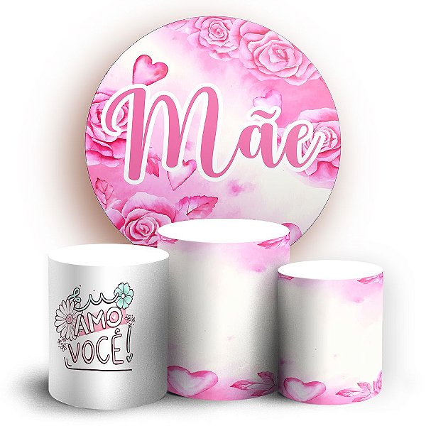 KIT Redondo e Trio - Dia Das Mães - Sublimado 3D