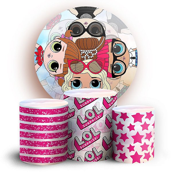 KIT Redondo e Trio - Lol Surprise - Sublimado 3D