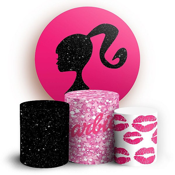 KIT Redondo e Trio - Barbie - Sublimado 3D