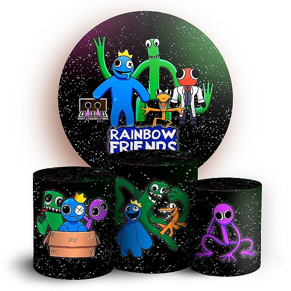 KIT Redondo e Trio - Rainbow Friends - Sublimado 3D
