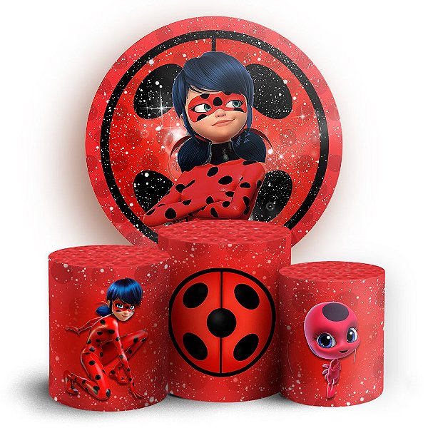 KIT Redondo e Trio - Ladybug - Sublimado 3D