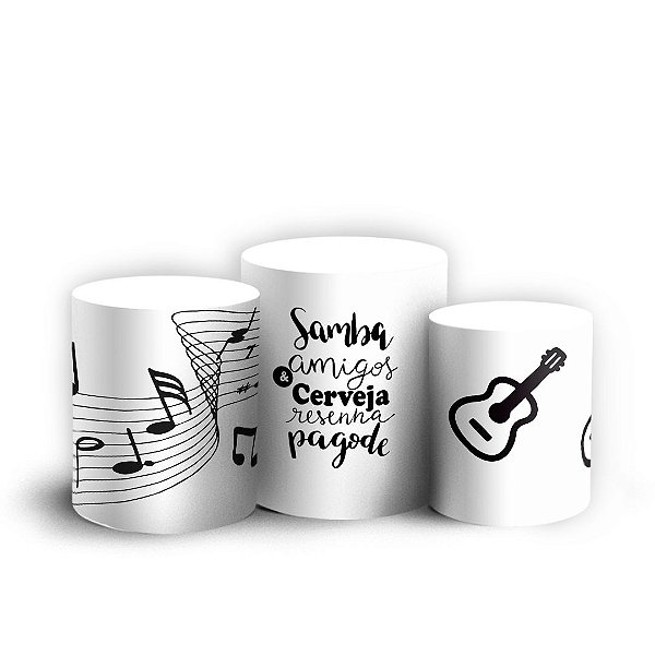 Capas Trio Cilindro Sublimado Vest Facil - Samba