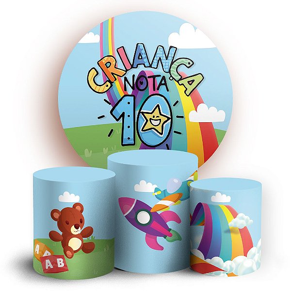 KIT Redondo e Trio -  Dia das Criancas - Sublimado 3D