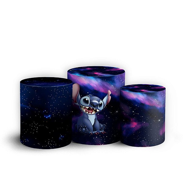 Capas Trio Cilindro Sublimado Vest Facil - Lilo e Stitch