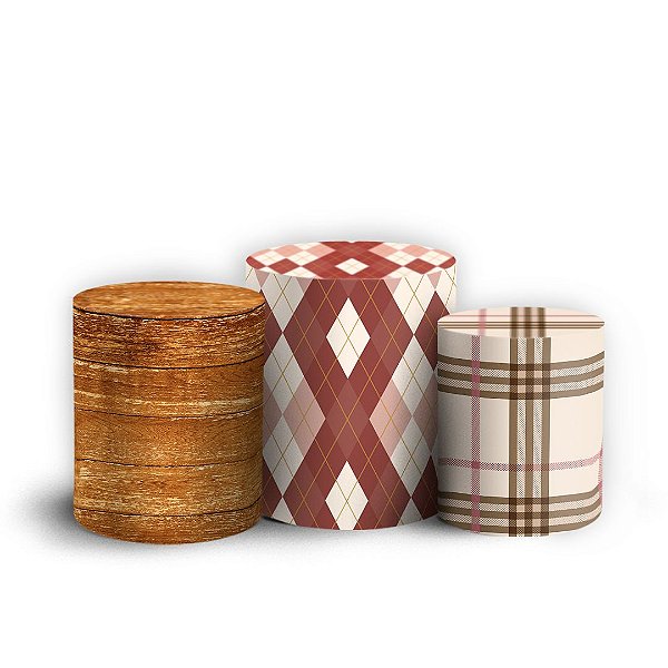 Capas Trio Cilindro Sublimado Vest Facil - Feijoada