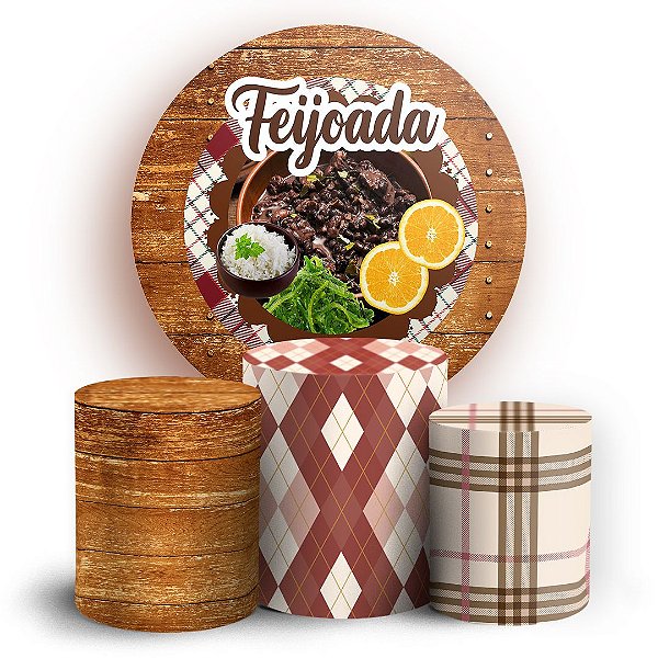 KIT Redondo e Trio -  Feijoada - Sublimado 3D