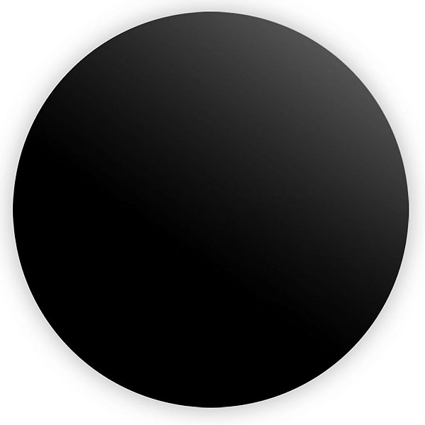 Capa Painel Redondo Sublimado - Preto Liso - A PRONTA-ENTREGA