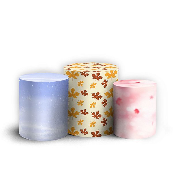 Capas Trio Cilindro Sublimado Vest Facil - Frozen