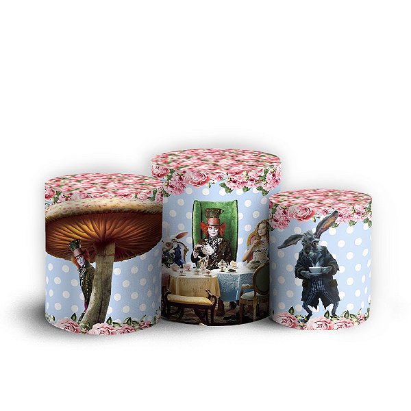 Capas Trio Cilindro Sublimado Vest Facil - Alice