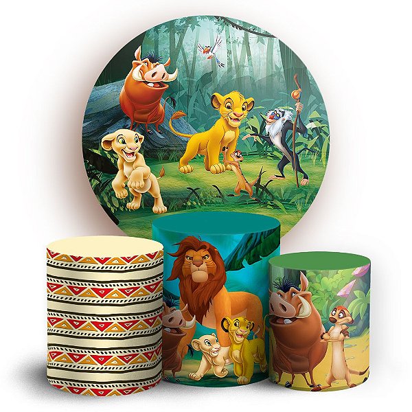 KIT Redondo e Trio - Rei Leao  - Sublimado 3D