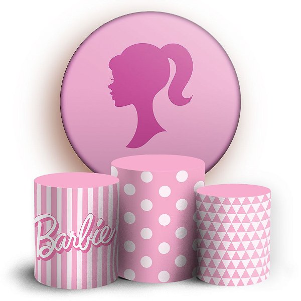 KIT Redondo e Trio - Barbie - Sublimado 3D