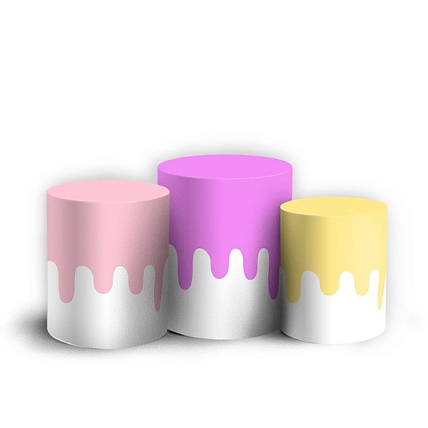 Capas Trio Cilindro Sublimado Vest Facil - Pintando o 7