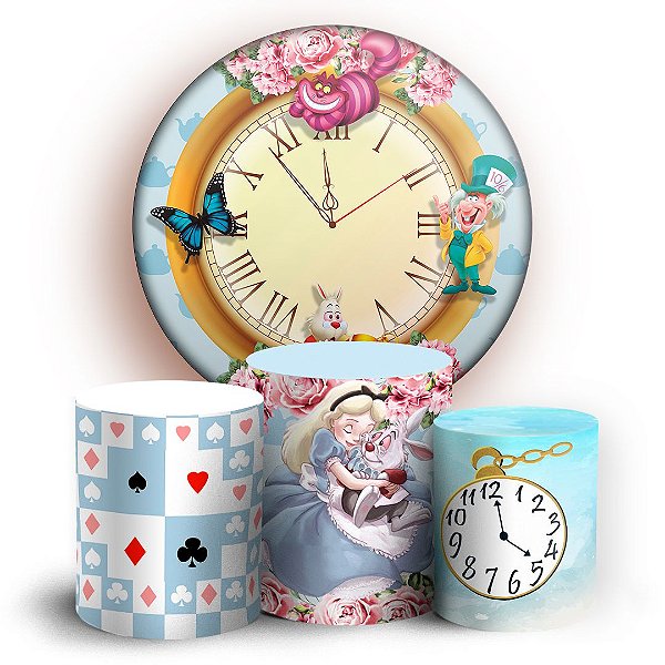KIT Redondo e Trio - Alice - Sublimado 3D