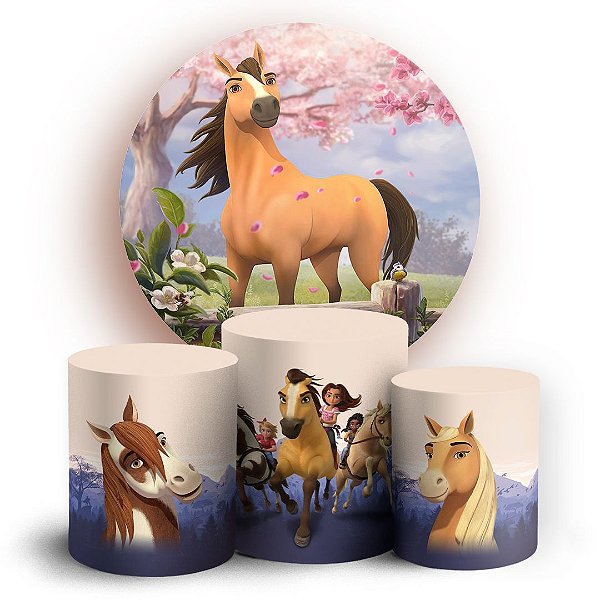 Capas Painel Redondo e Trio Cilindro Sublimado - Spirit
