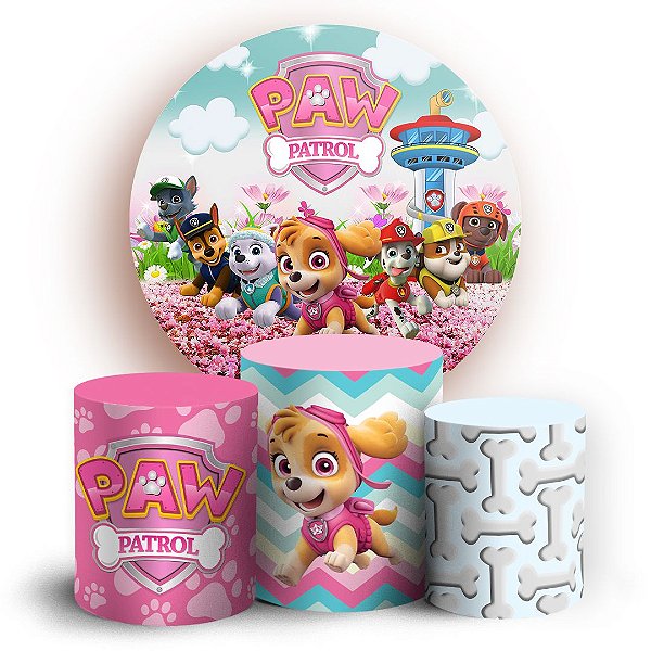 KIT Redondo e Trio - Patrulha Canina - Sublimado 3D