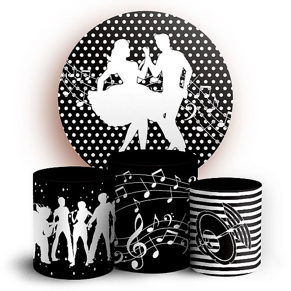 KIT Redondo e Trio - Anos 80 - Sublimado 3D