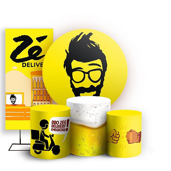 KIT Redondo Trio e Faixa - Ze Delivery - Sublimado 3D