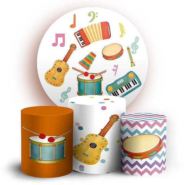 KIT Redondo e Trio - Musica - Sublimado 3D