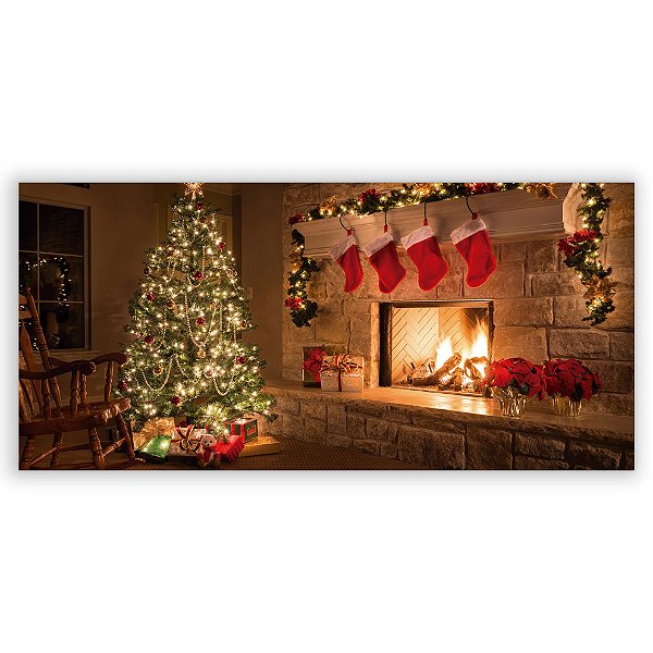 Capa Painel Retangular Sublimado - Natal