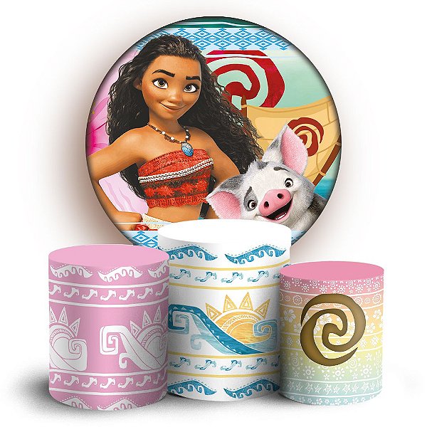 KIT Redondo e Trio - Moana - Sublimado 3D