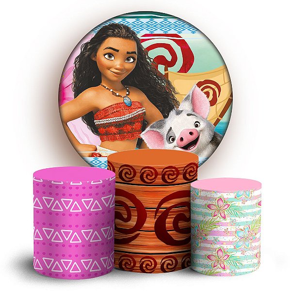 KIT Redondo e Trio - Moana - Sublimado 3D