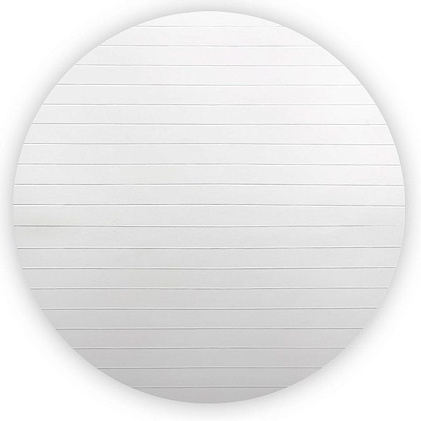Painel Redondo - Ripado Branco - Sublimado 3D