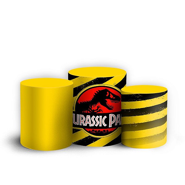 Capas Trio Cilindro Sublimado Vest Facil - Dinossauro