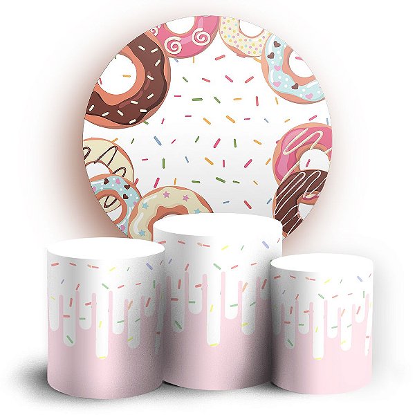 KIT Redondo e Trio - Doces - Sublimado 3D