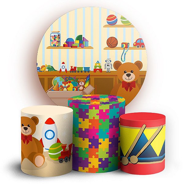 KIT Redondo e Trio - Brinquedos - Sublimado 3D