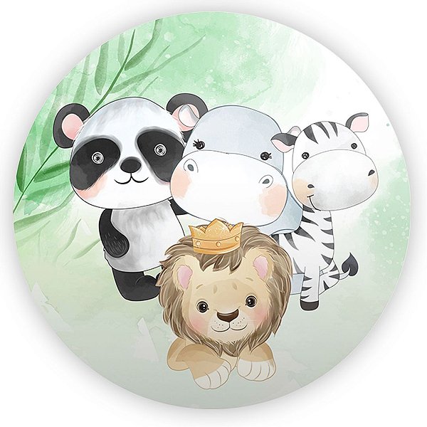 Painel Redondo - Safari - Sublimado 3D