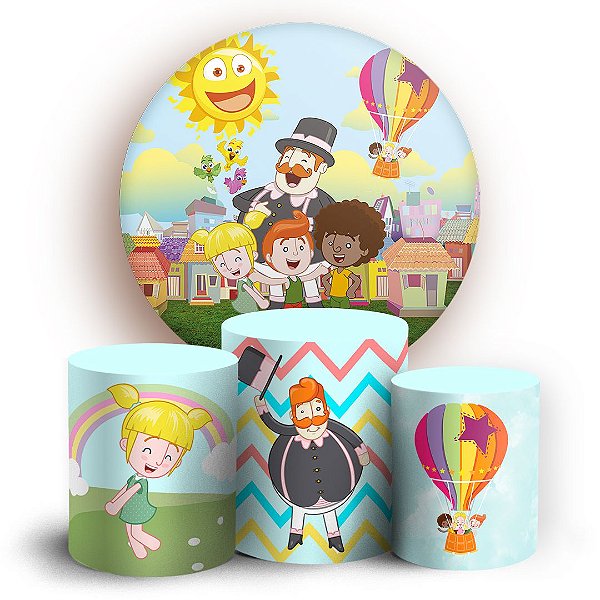 KIT Redondo e Trio - Mundo Bita - Sublimado 3D