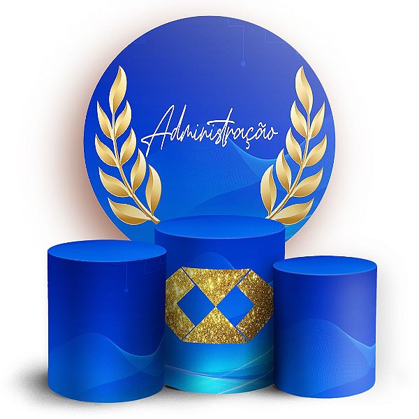 KIT Redondo e Trio - Administração - Sublimado 3D
