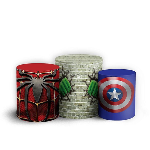 Trio Cilindro - Herois - Sublimado 3D + Elástico