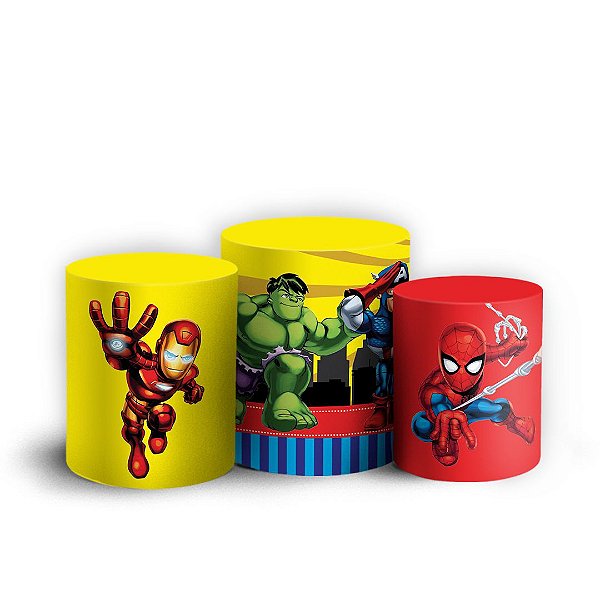 Trio Cilindro - Herois - Sublimado 3D + Elástico