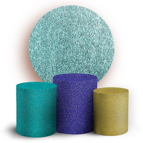 KIT Redondo e Trio - Glitter - Sublimado 3D