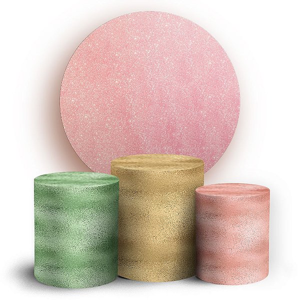 KIT Redondo e Trio - Glitter - Sublimado 3D
