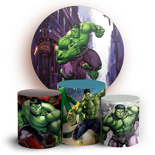 KIT Redondo e Trio - Hulk - Sublimado 3D