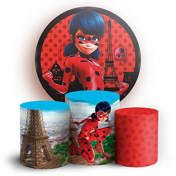 KIT Redondo e Trio - Ladybug - Sublimado 3D