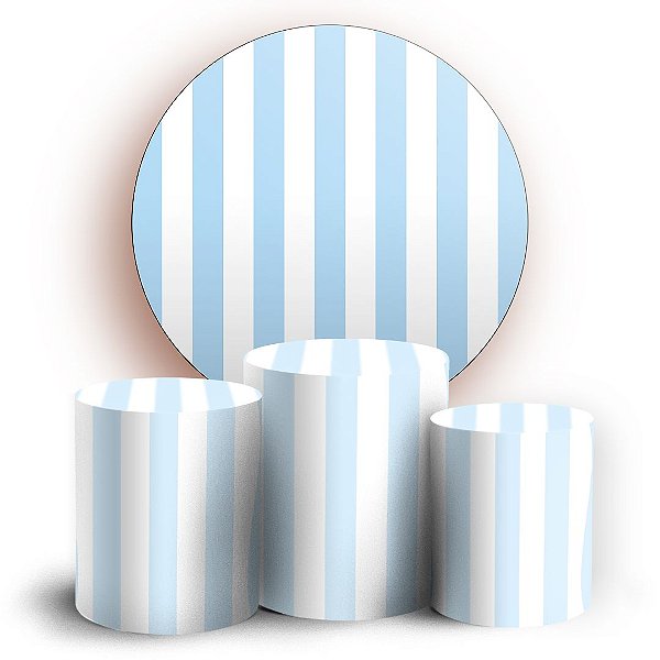 KIT Redondo e Trio - Listras - Sublimado 3D