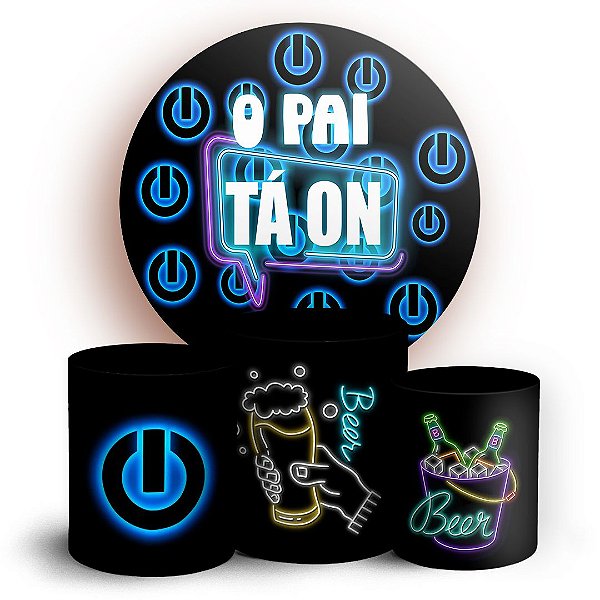 KIT Redondo e Trio - O Pai Ta ON - Sublimado 3D