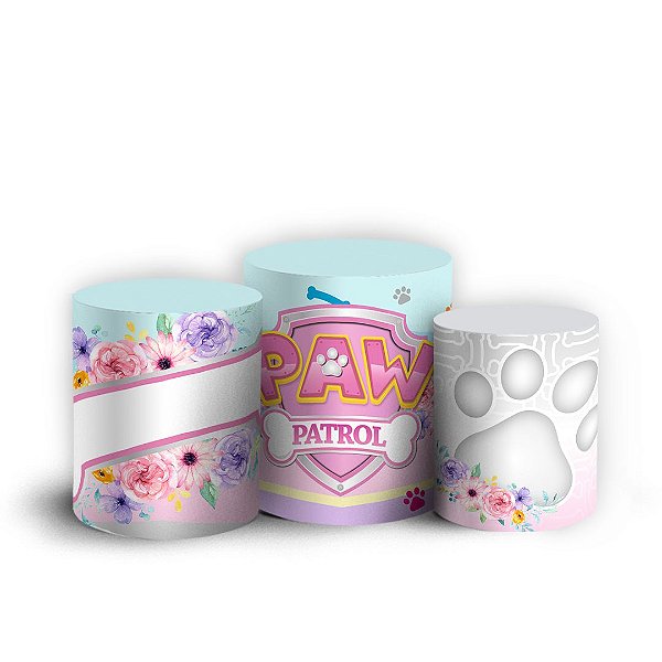 Capas Trio Cilindro Sublimado Vest Facil - Patrulha Canina